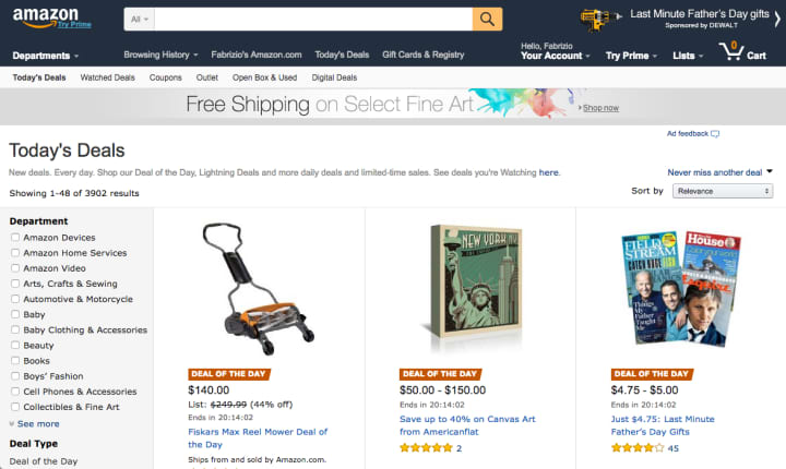 Časový nedostatek na amazonu