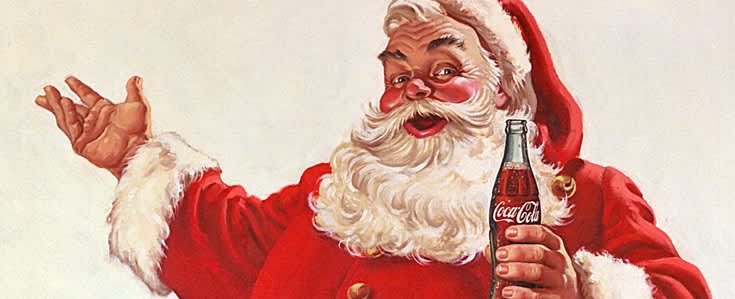 Santa a coca cola