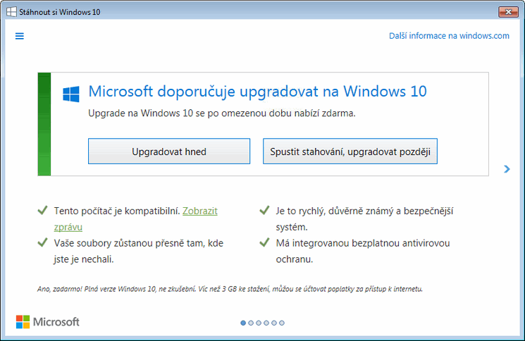 Upgrade na windows 10