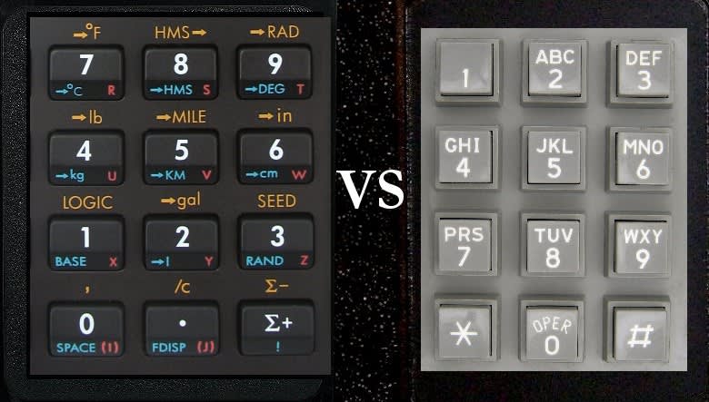 Kalkulačka vs telefon