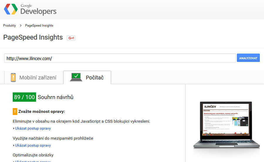 Google page speed