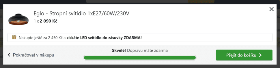 Doprava zdarma a dárek k objednávce