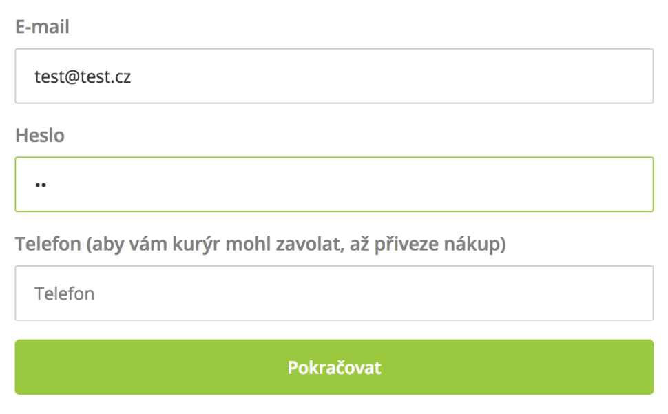 Heslo na rohlik.cz