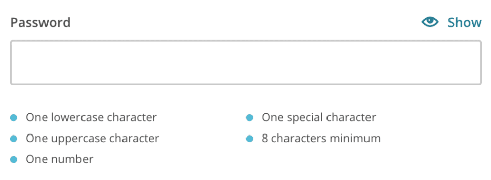Mailchimp ukázat heslo