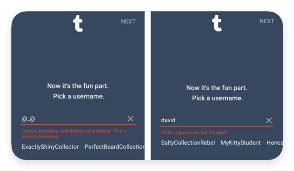 Username