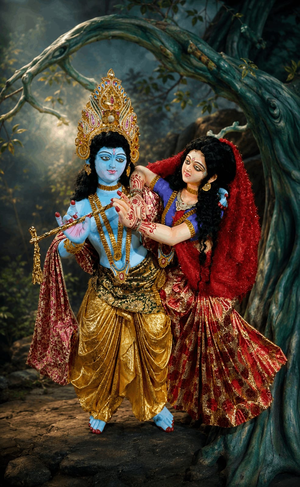 Radhe Krishna - Radhe Krishna handcrafted idol