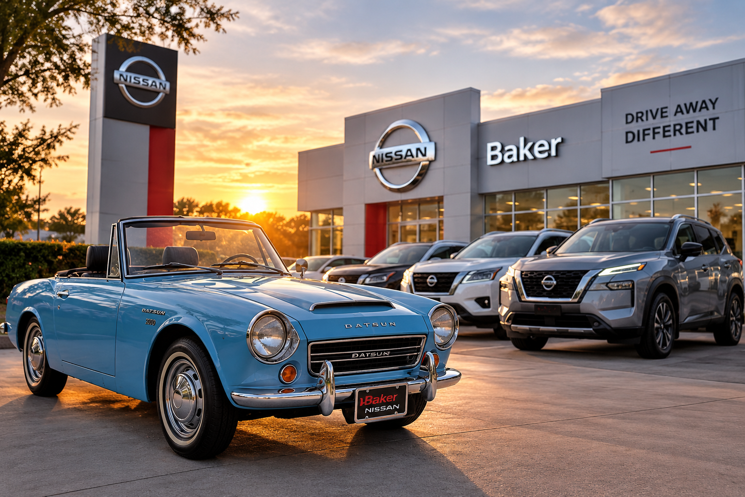 Baker Nissan customer choosing their next vehicle