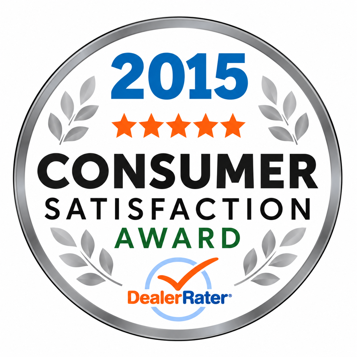 2015 DealerRater Consumer Satisfaction Award