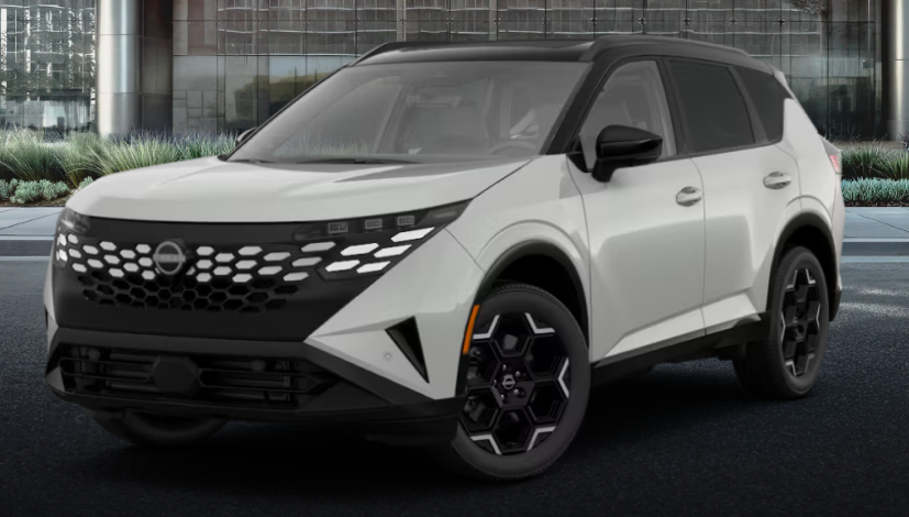 2027 Rogue Hybrid Platinum Everest White Black Roof Charcoal