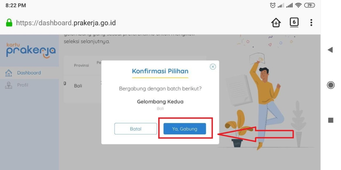 Cara Gabung Gelombang Kedua Kartu Prakerja di Android