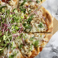 BBQ Chicken Naan Pizza