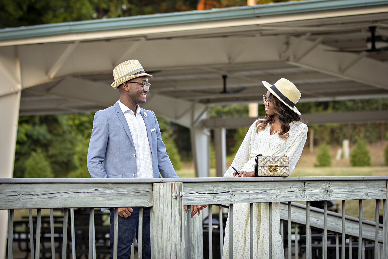 Professional product and lifestyle photography showcasing couple in natural setting