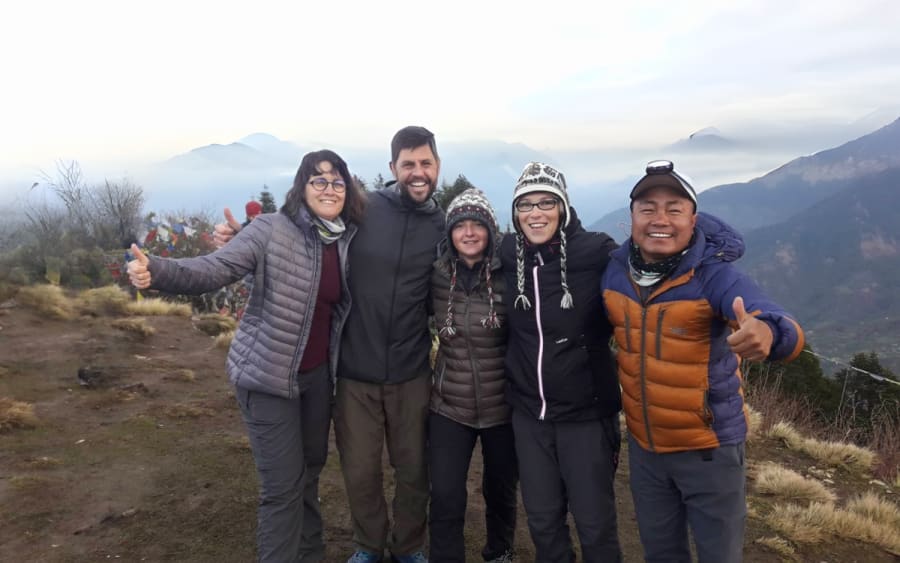 Family trip in nepal