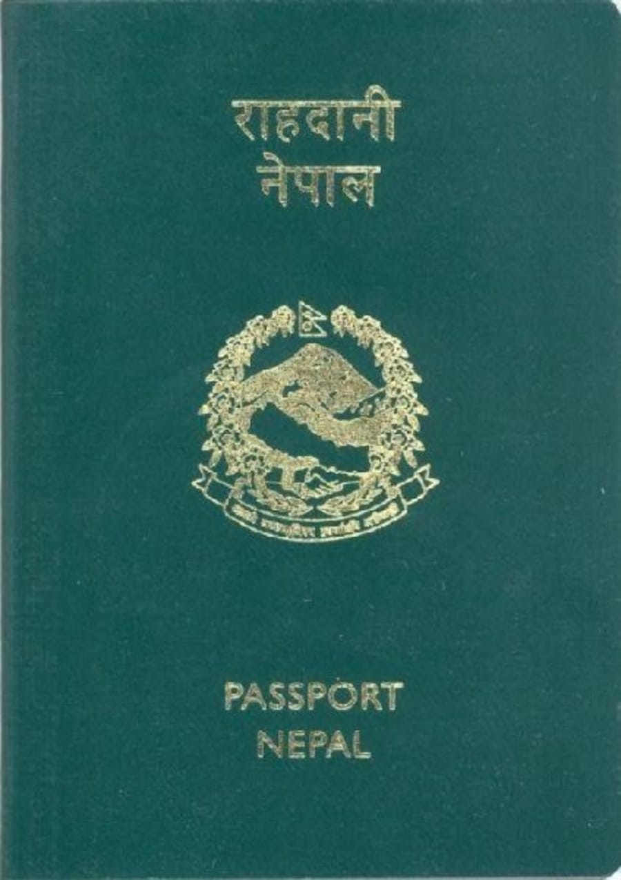 passport and documents for travelling to Nepal from India