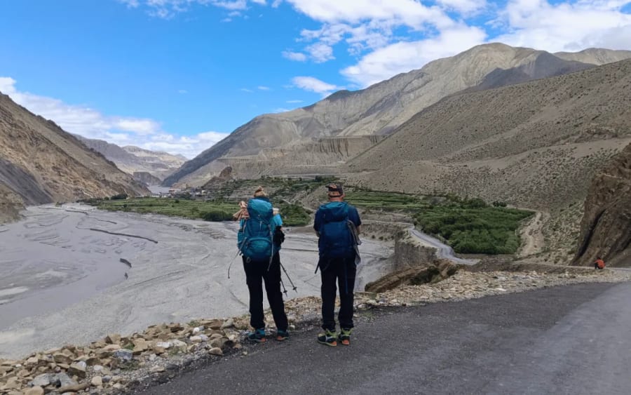 Trekkers in Mustang Region