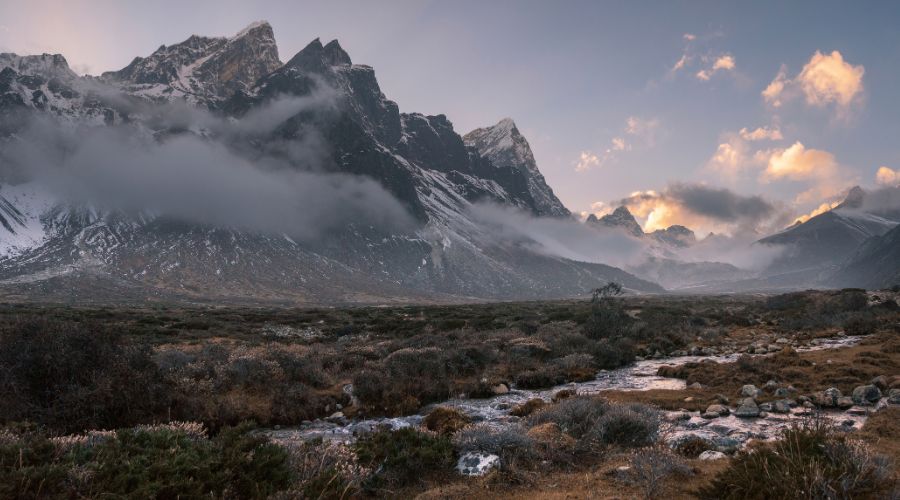 Khumbu valley in July	