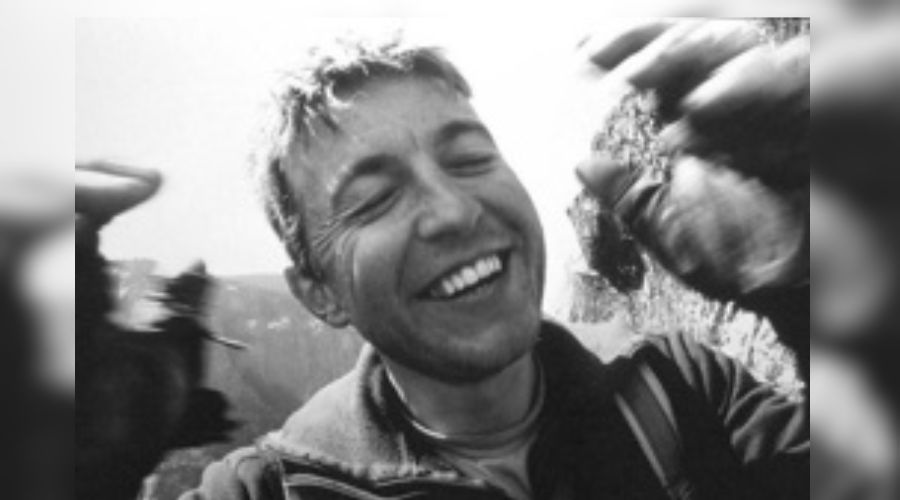 A photograph of the late mountaineer Tomaz Humar