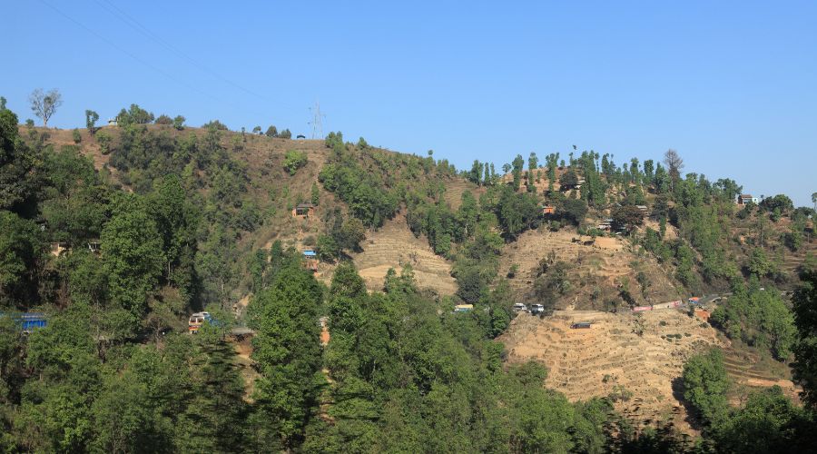 route to chepang hill trek