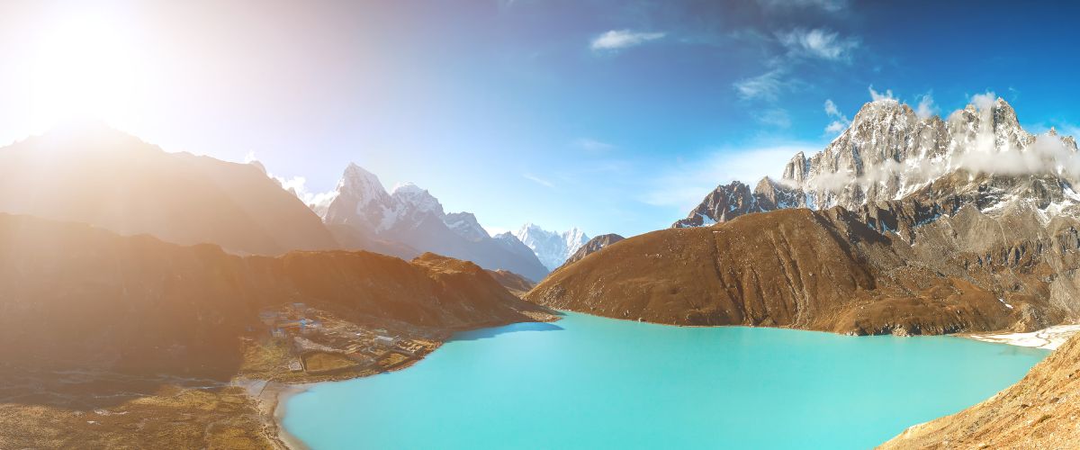 gokyo lake during everest base camp trek