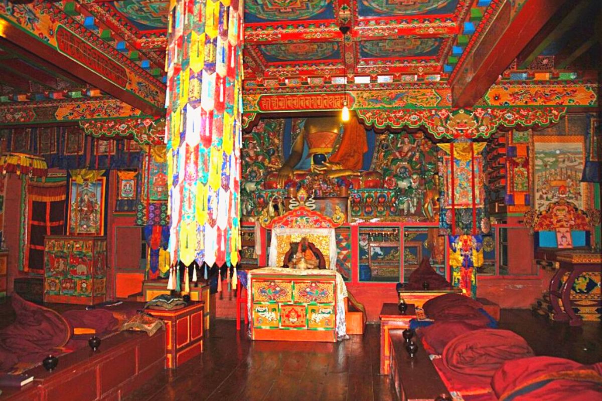 inside view of tengboche monastery