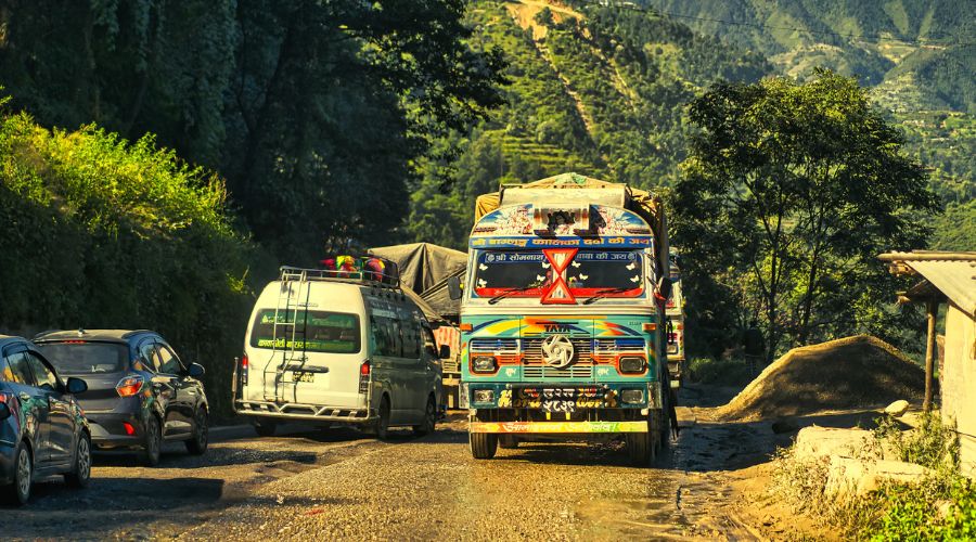 go to pokhara by road