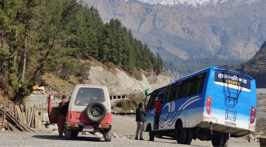 go to pokhara by public vechile