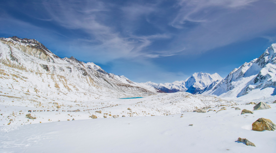 manaslu trek, great view of himalaya