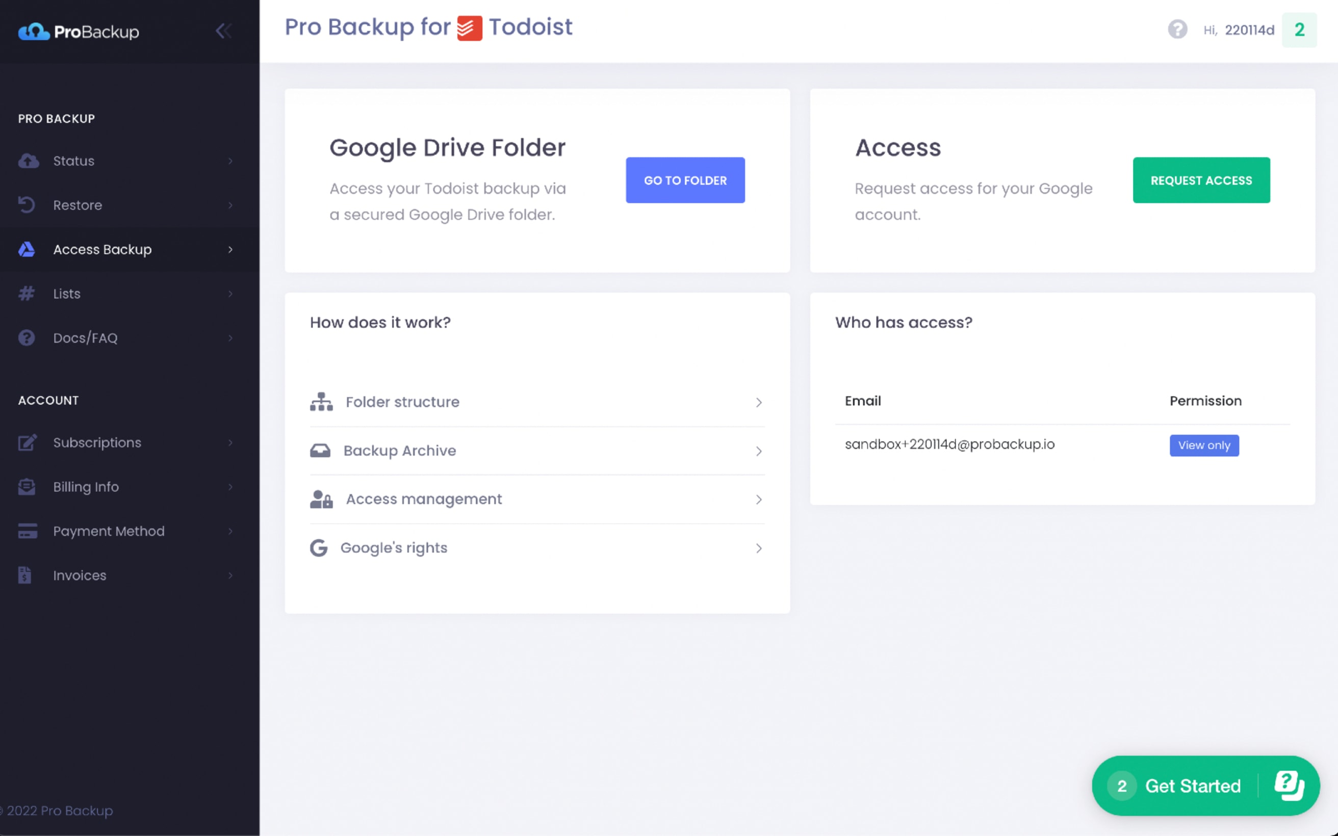 Pro Backup | Todoist