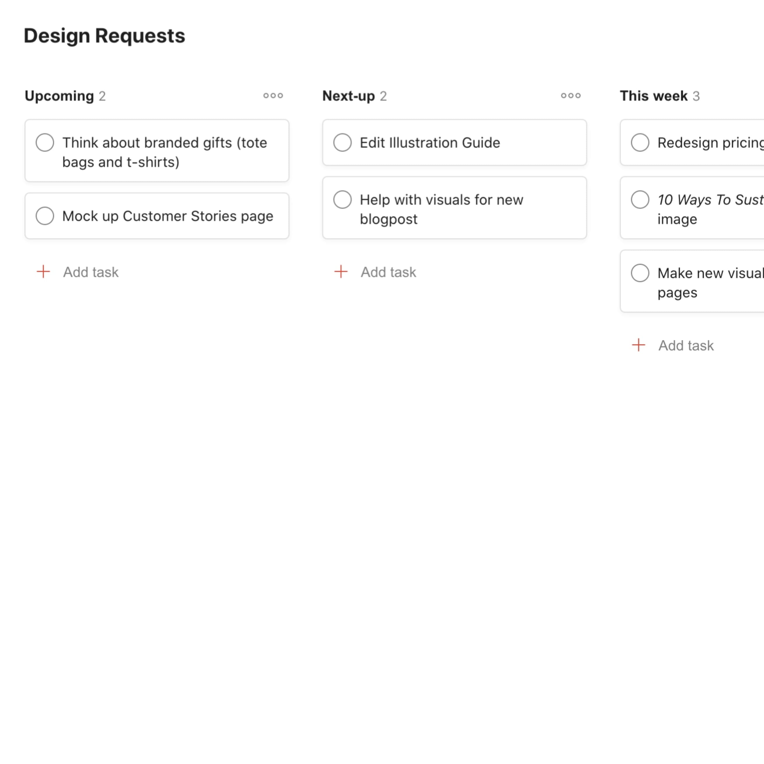 Design Requests - Templates | Todoist