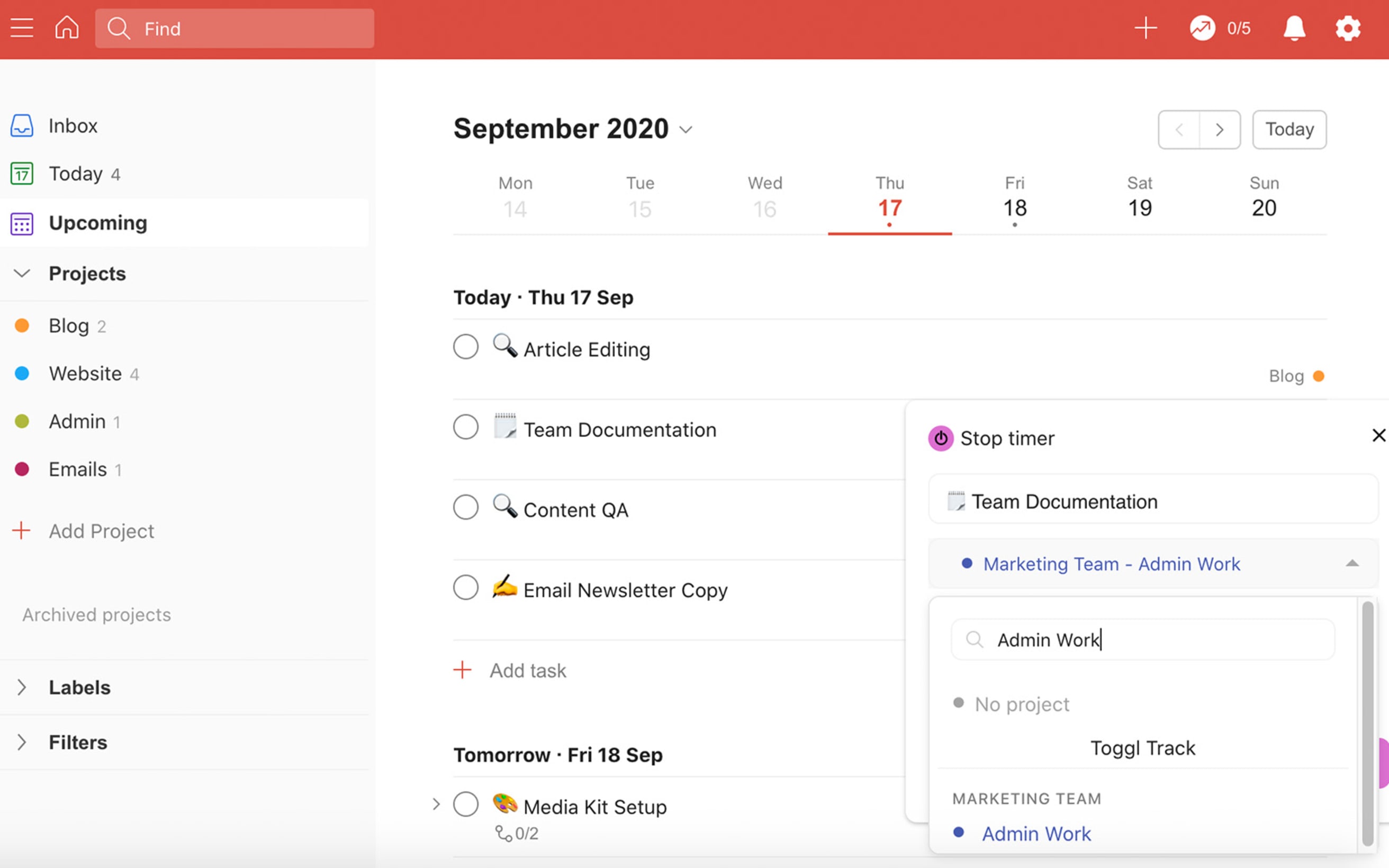 Toggl Track Todoist
