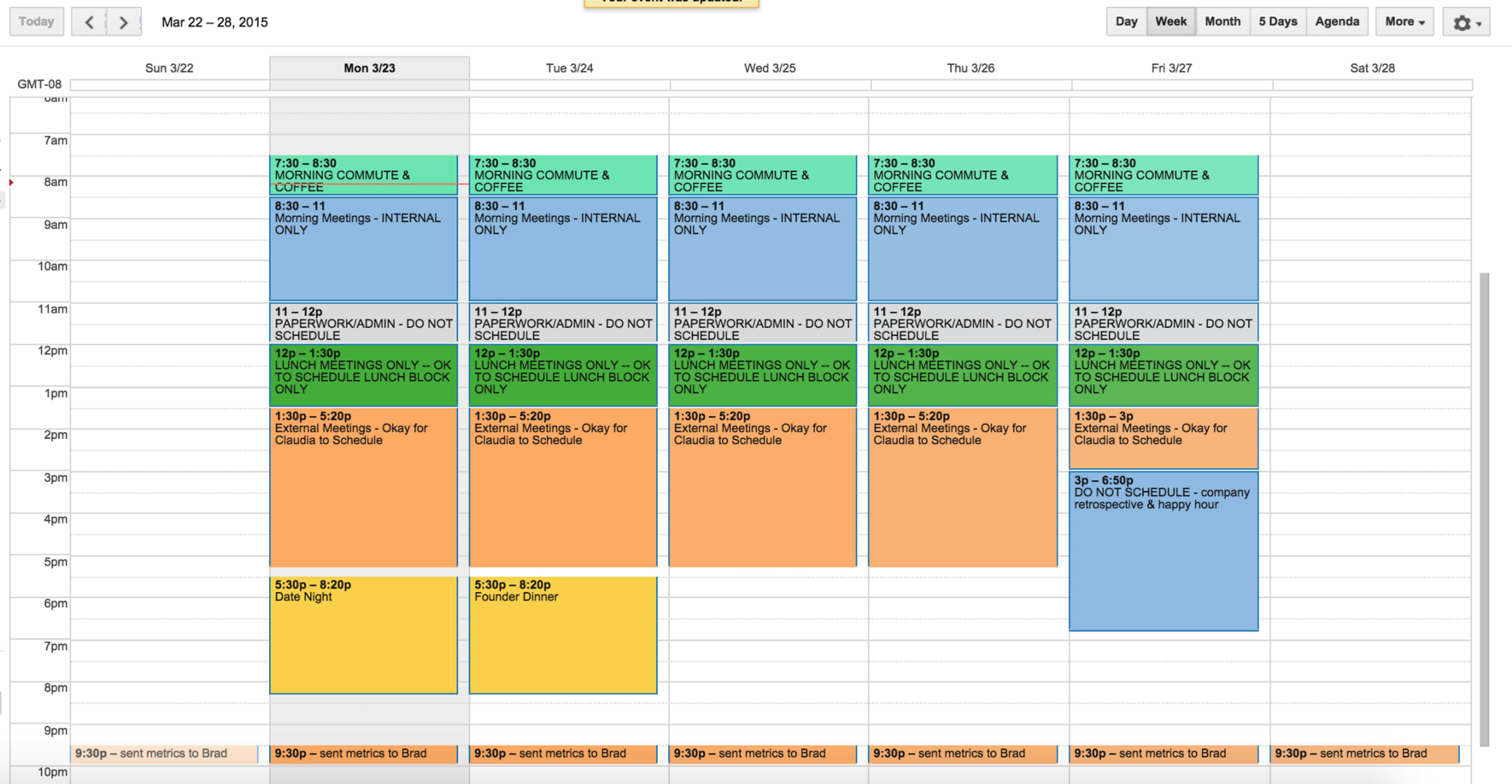 Timeboxing Calendar - After