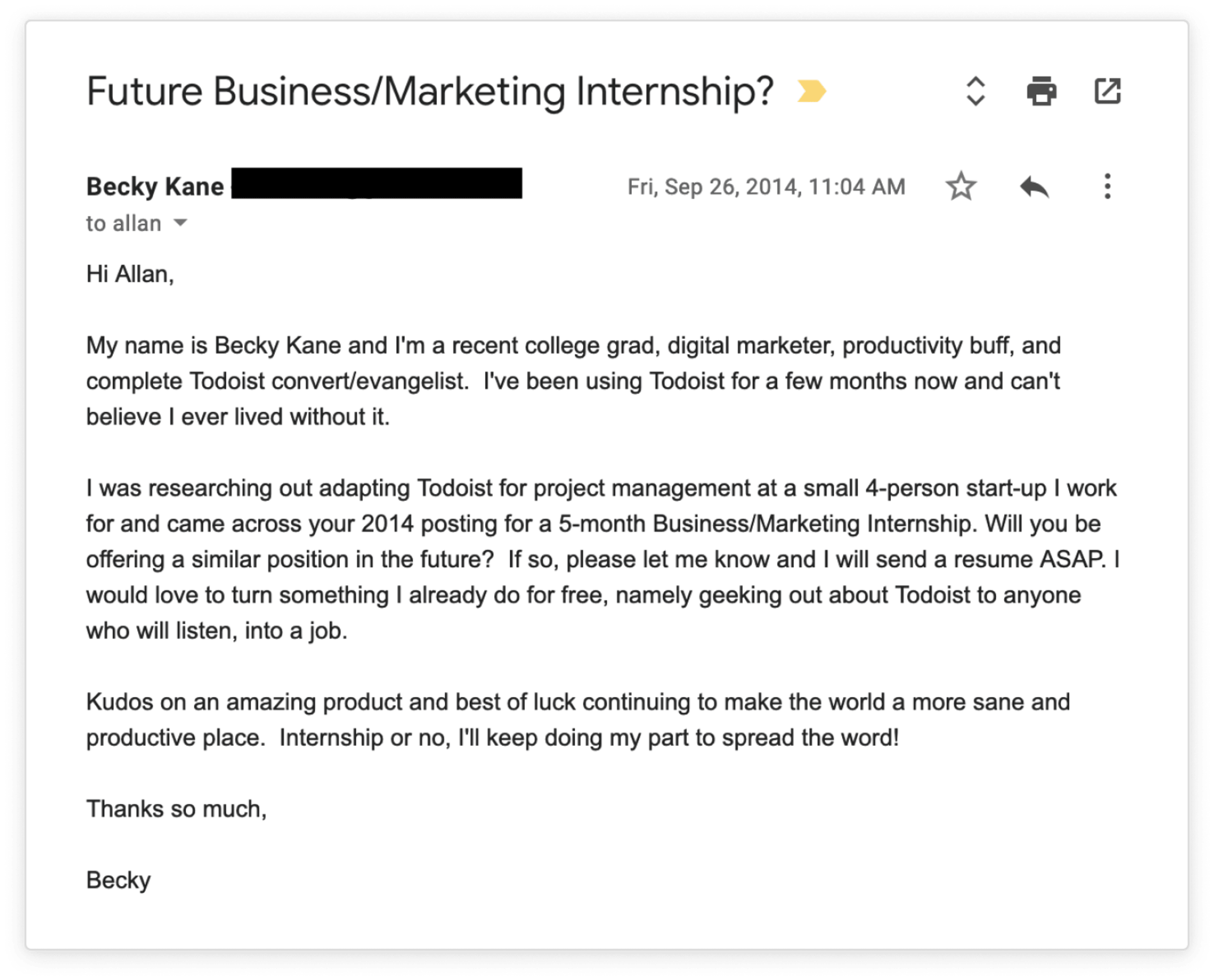 This cold email that lead to my accidental dream job of the past 6 ...