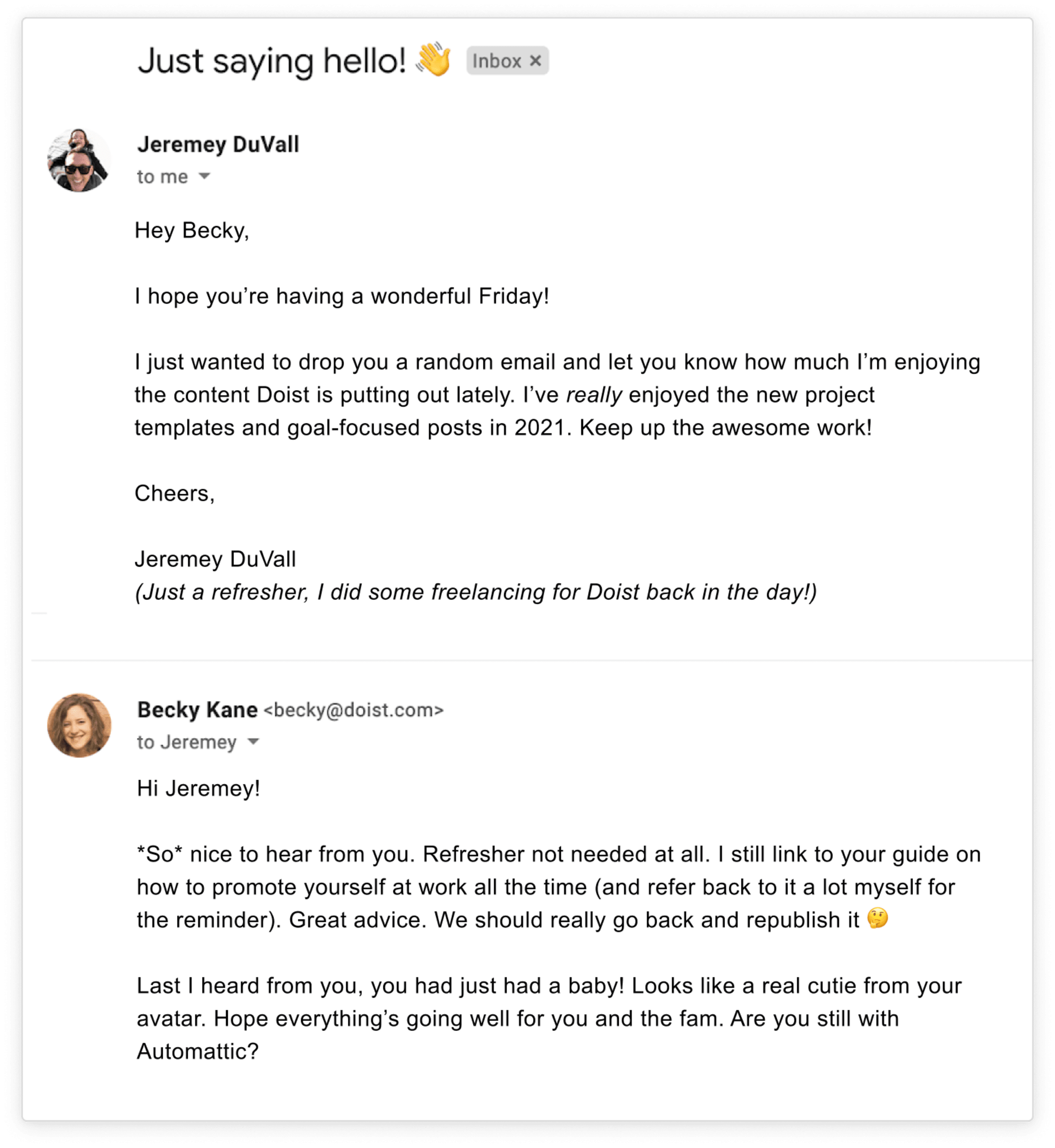 networking email follow-up