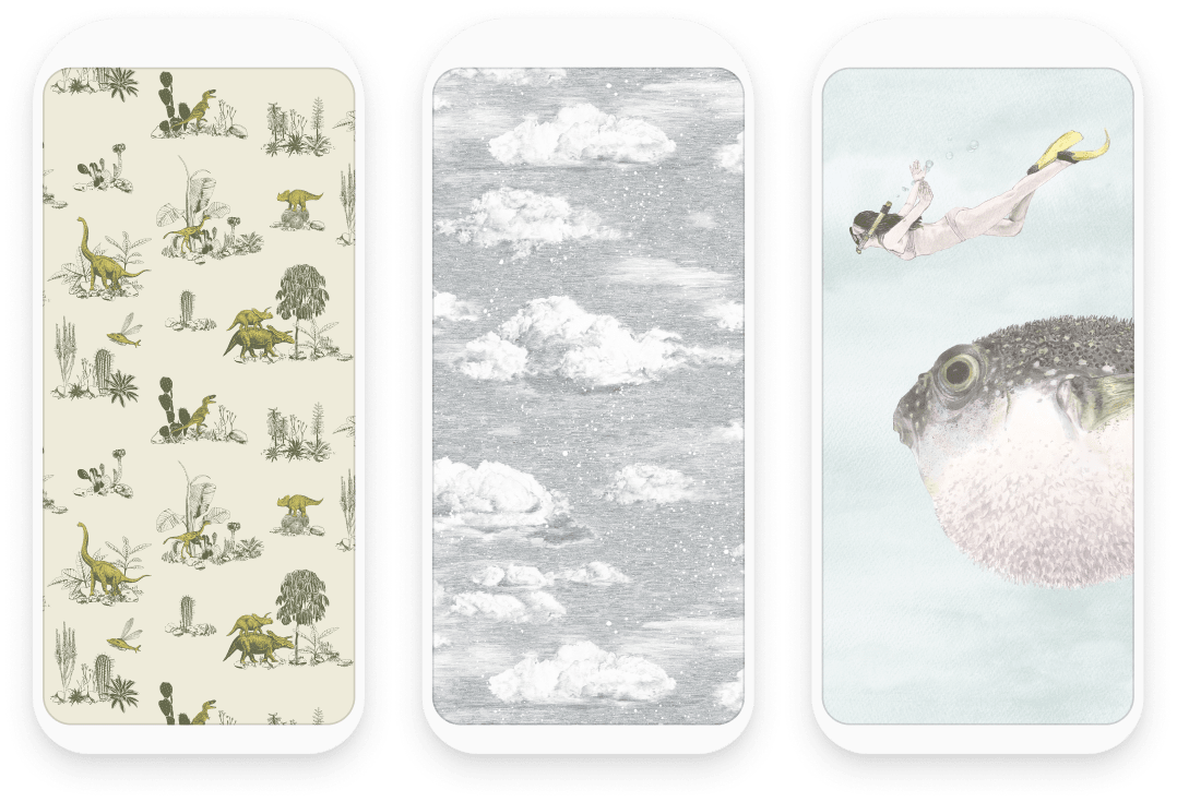 Choose from one of the <a href="https://www.dropbox.com/sh/nevd0mcok63bhqt/AAAQtcxk9jffl8sIjL33zpVda?dl=0">wallpapers</a> Sian created for Todoist users on smartphone: Dinosaurs (light or dark), Winter Snowdrift, or Fish Snorkeler.