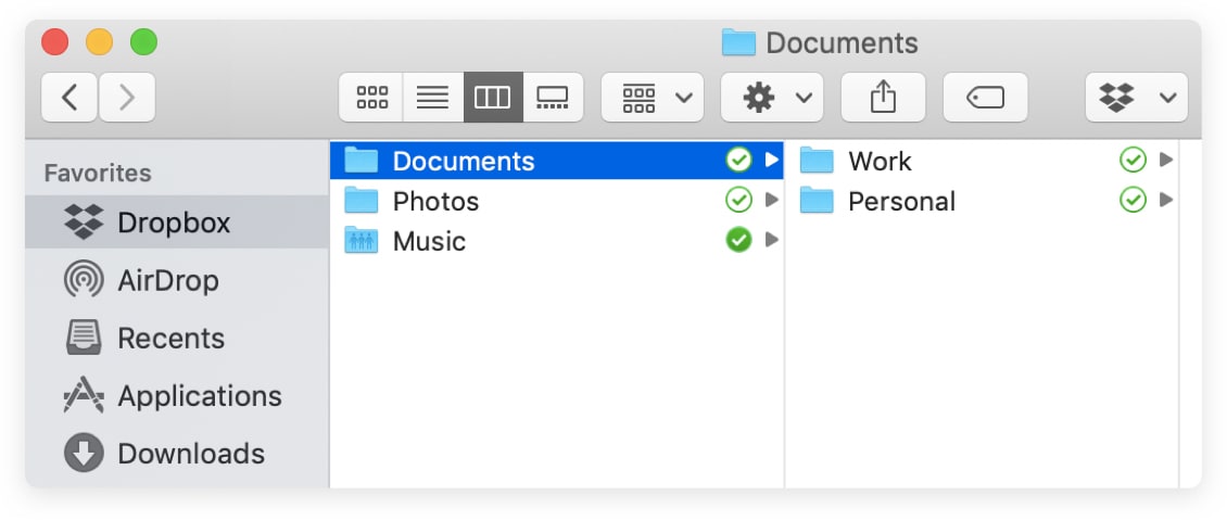 If you use your computer for work, you can organize document files by creating a “personal” and “work” top-level folders.