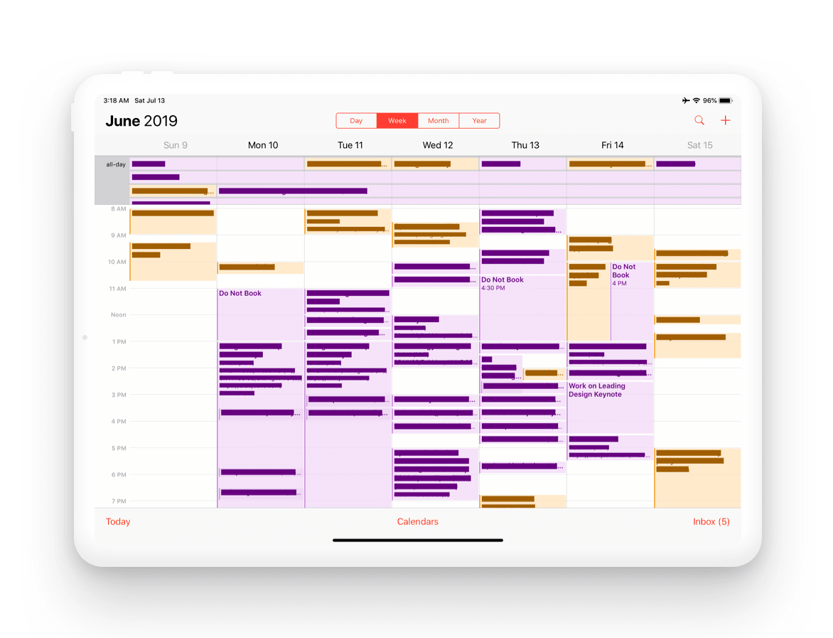 Khoi Vinh time blocked calendar for deep work