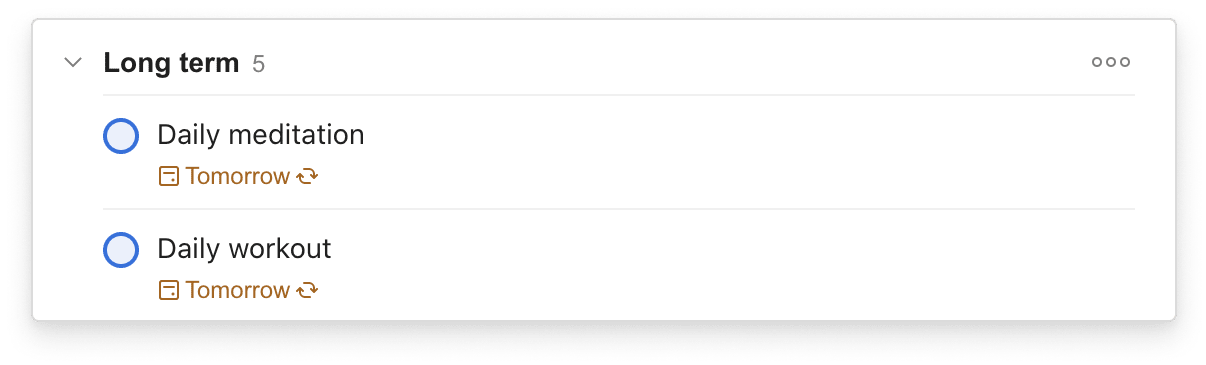 Pay yourself by non-negotiable recurring health tasks in Todoist and prioritizing them.