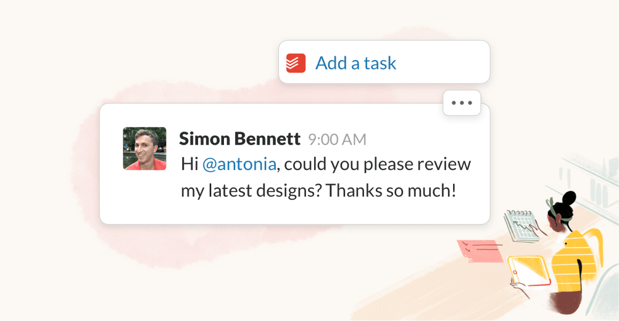 The integration makes it effortless to create, assign, and complete tasks right from Slack.