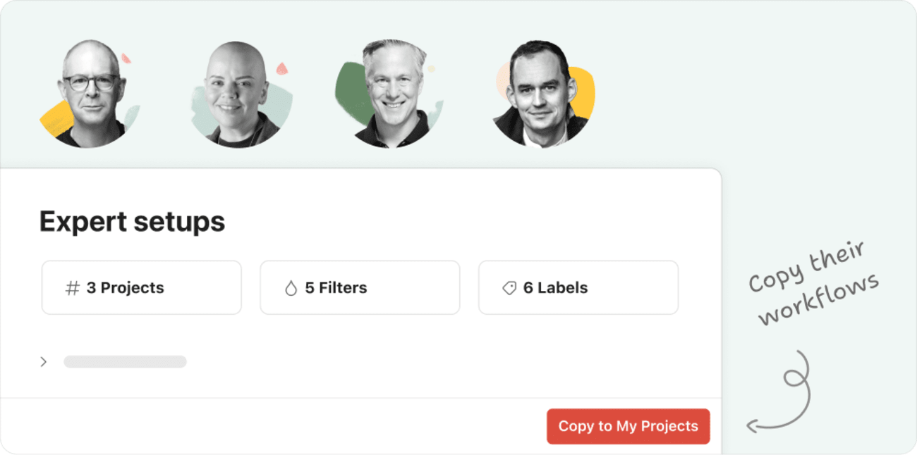 New Expert Setups in the template gallery