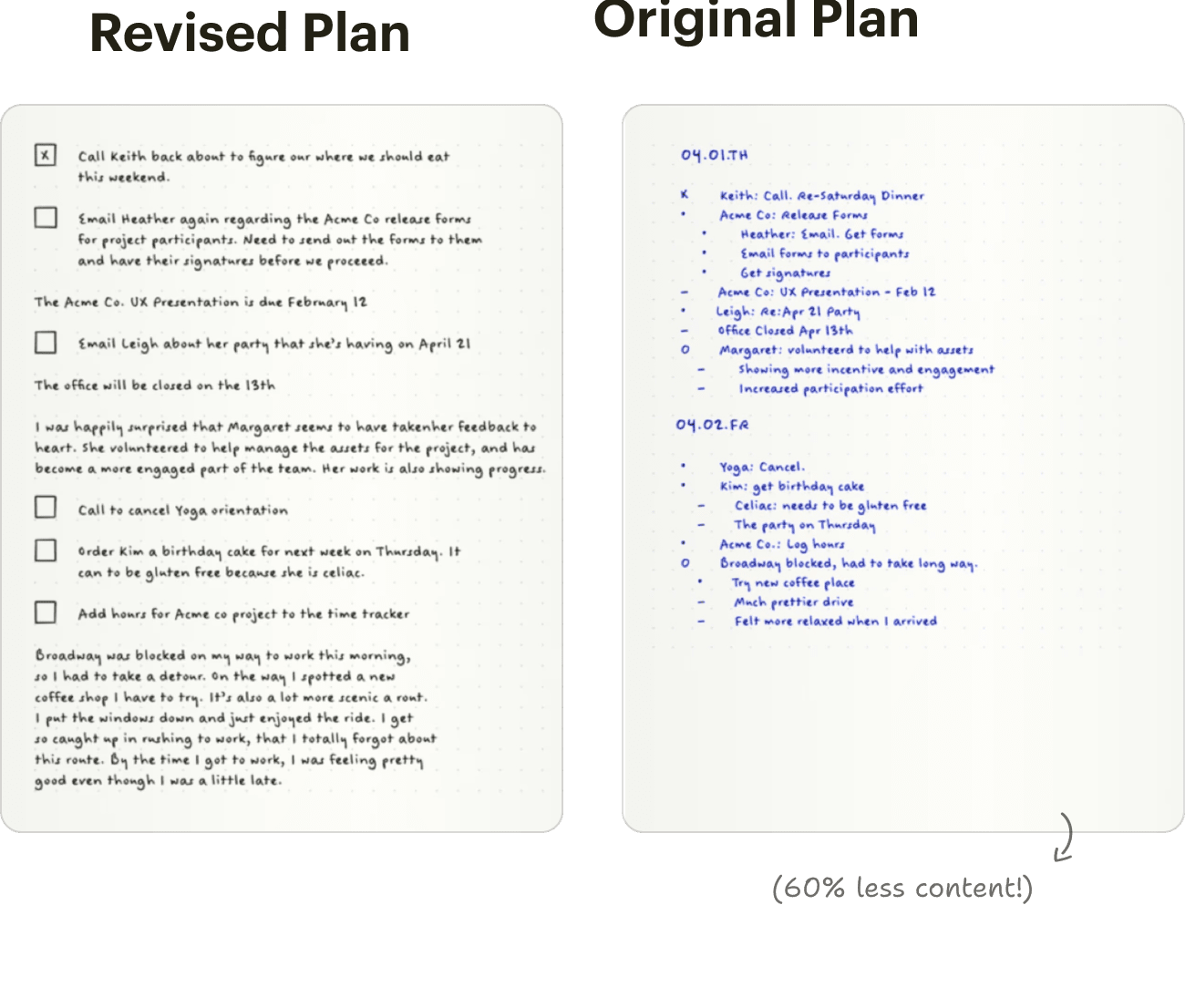 A paper planner can take any number of forms including notebooks, agendas, or specialized planners.