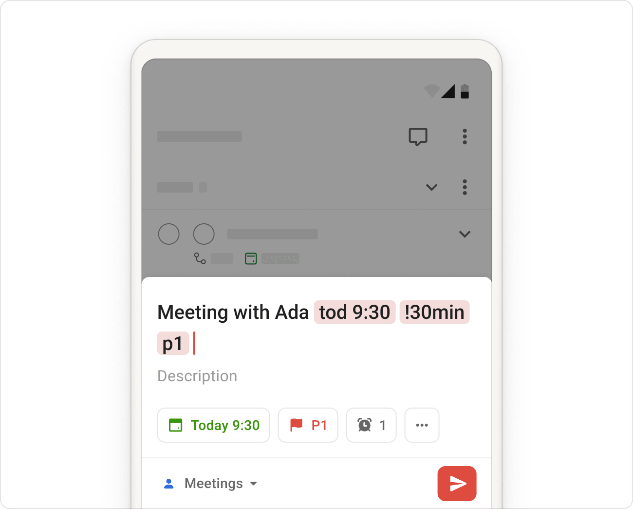 Use Task Quick Add in Todoist