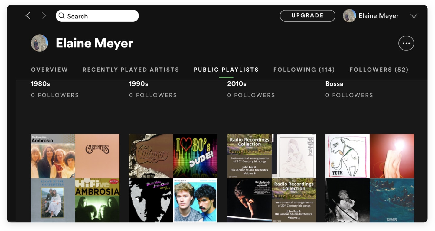 Create playlists on your favorite streaming service, like Spotify, to keep your music organized.