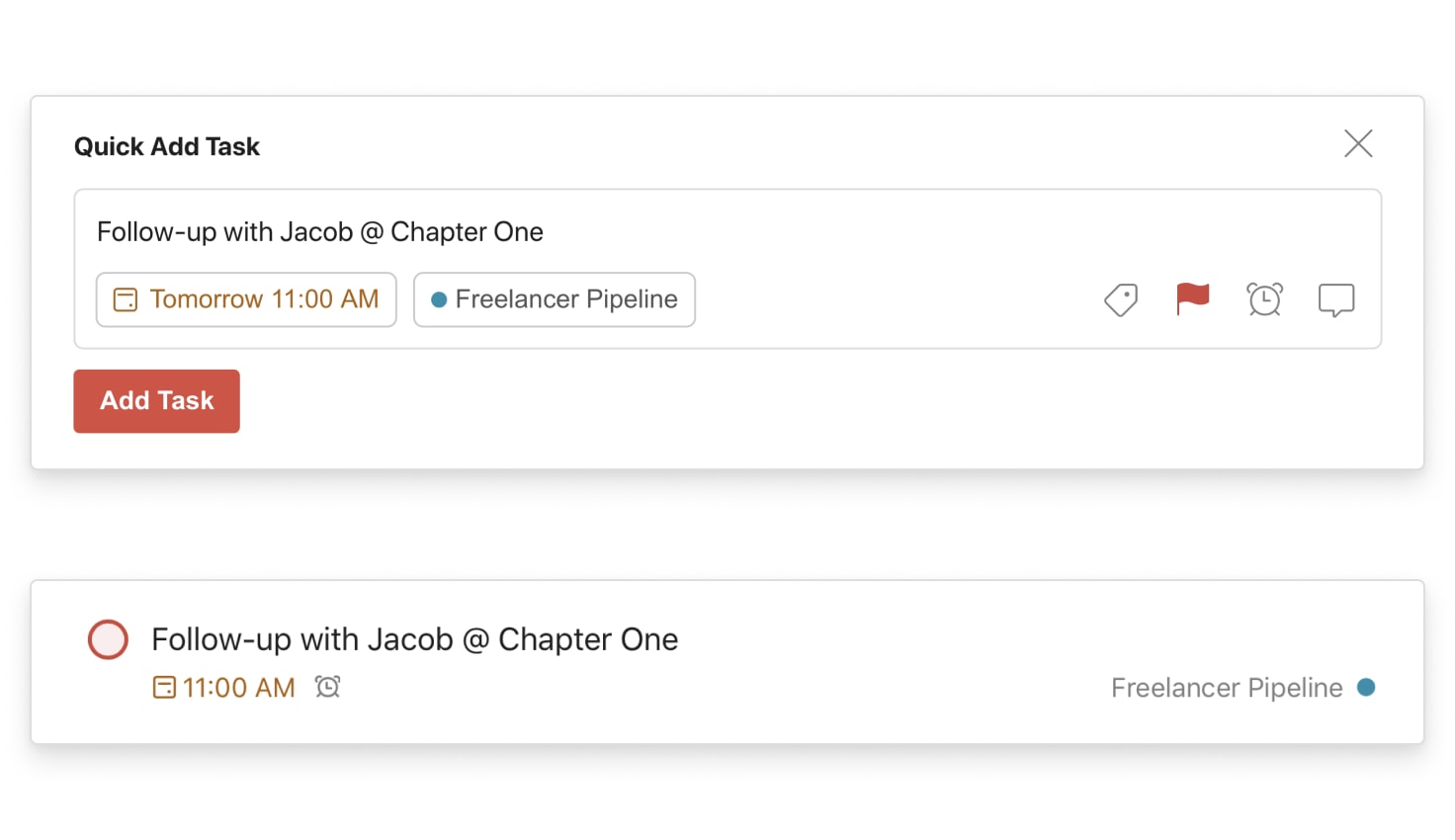Use Todoist priorities and mark important tasks as "high priority"