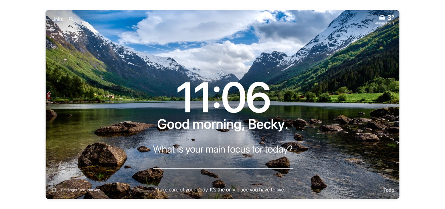 Get inspired and stay focused on your daily goals.