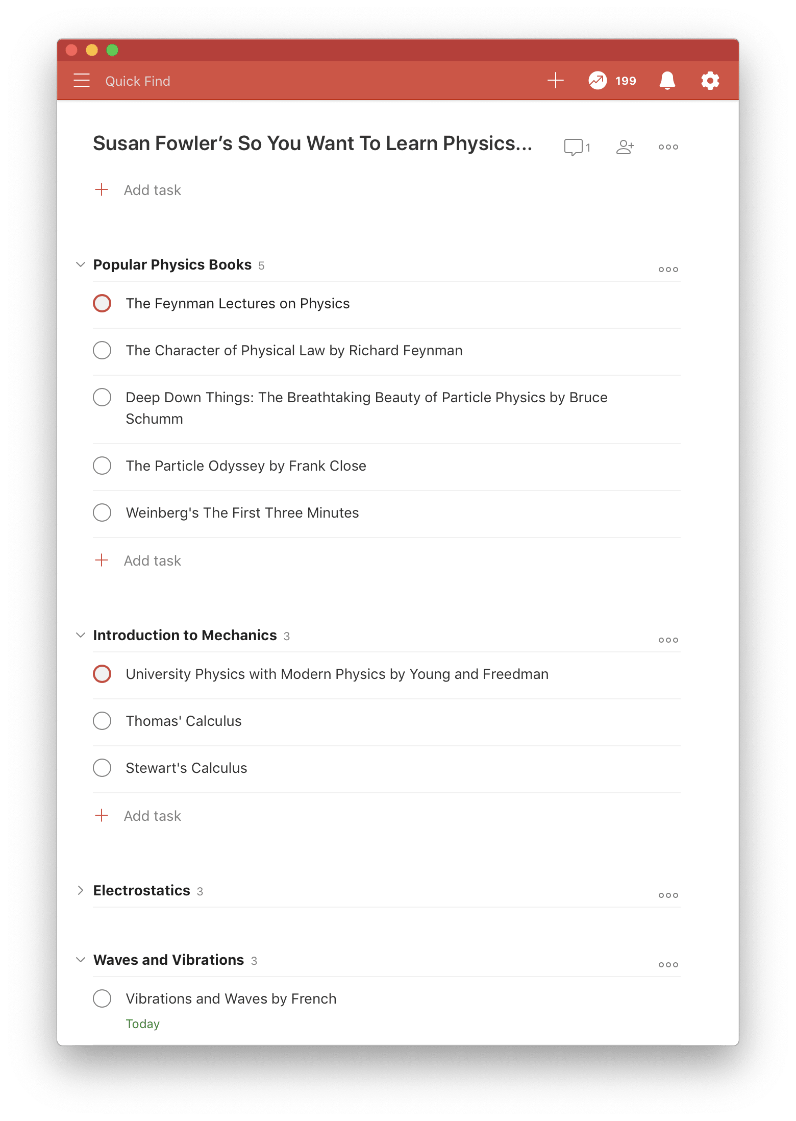 Use a <a href="https://www.todoist.com/">Todoist</a> project to build your mastery syllabus