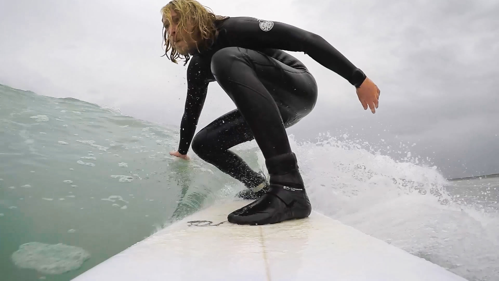 Ben Breckler surfing near Westport, Ireland