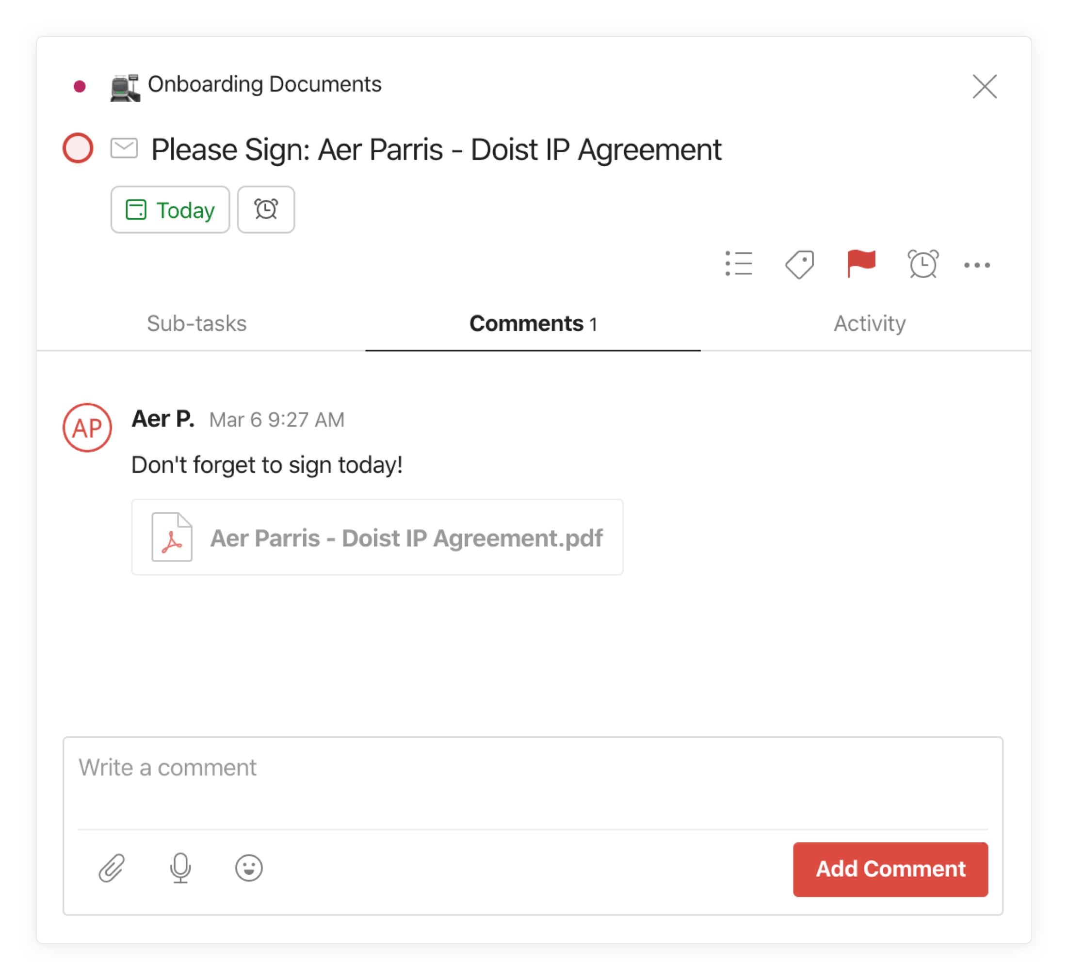 <br />You can <a href="https://www.todoist.com/help/articles/use-gmail-with-todoist-YMVdMcAx">connect your Todoist with your Gmail account</a> to turn emails into tasks in a click.