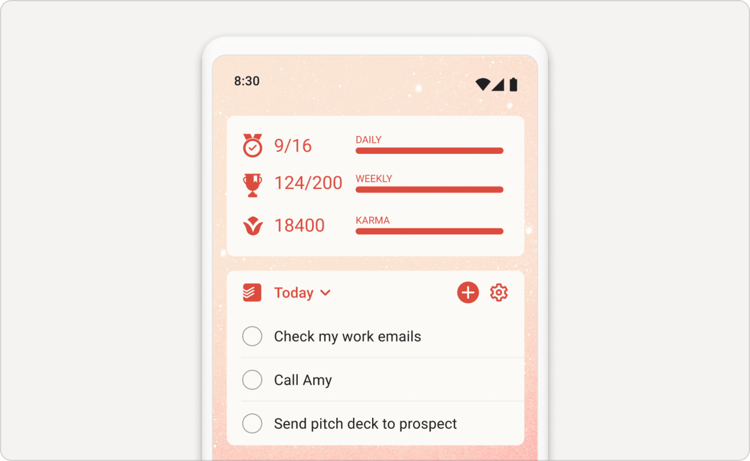 Добавление виджета Todoist на домашний экран Android