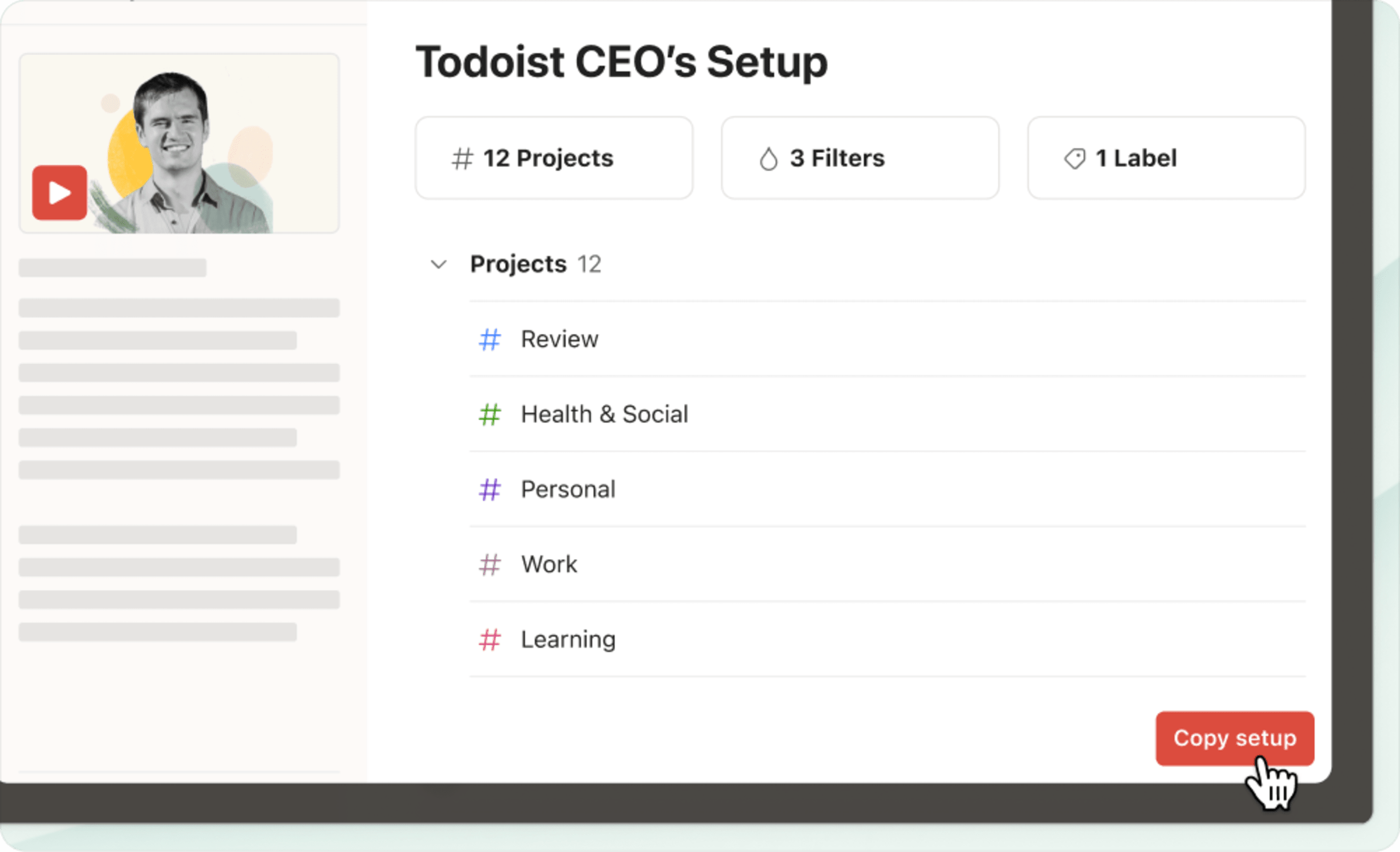 Todoist Setups