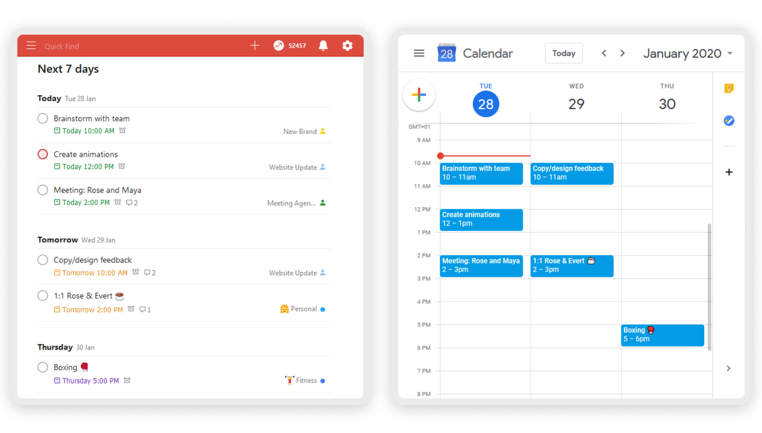 Использование Google Календаря с Todoist